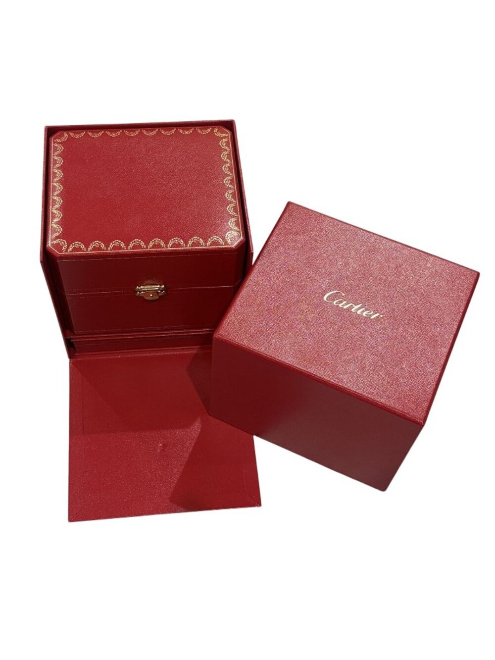 Cartier Pasha 42mm Leather Nesting Watch Boxes With Authenticity Certificate and